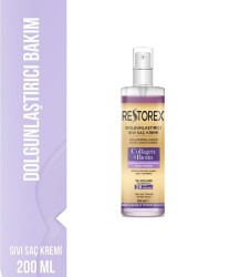 En uygun fiyatlarla Restorex Collagen & Biotin Dolgunlaştırıcı Sıvı Saç Kremi 200 ml