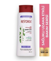 En uygun fiyatlarla Restorex Sağlıklı Uzama Etkili Saç Dökülmesine Karşı Şampuan 500 ml