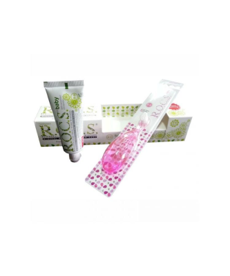 Rocs Baby 0-3 Yaş Diş Firça Ve Macun Seti Pembe