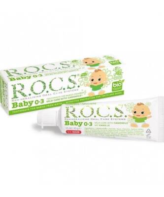 Rocs Baby Papatya Özlü Diş Macunu 0-3 Yaş 35 ML