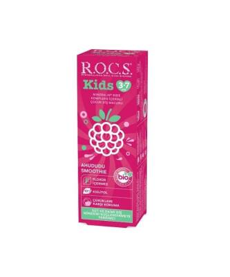 Rocs Kids Diş Macunu Ahududu Smoothie Tadında Florürsüz 3-7 Yaş 45 Gr - 1