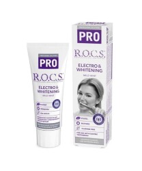 Rocs Pro Elektro - Beyazlatma Hafif Naneli Diş Macunu 60 ML