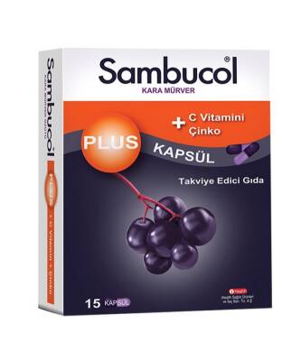 Sambucol Plus Kara Mürver / C Vitamini Ve Çinko 15 Kapsül