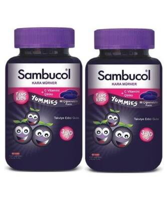 Sambucol Plus Kids Yummies 60 Tablet 2'li