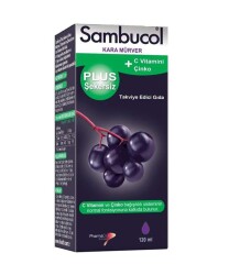 Sambucol Plus Şekersiz Kara Mürver 120 ML Şurup