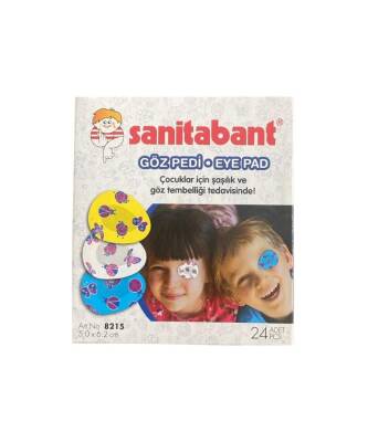 Sanitabant Desenli Çocuk Göz Pedi 24 Adet