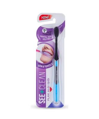 See Clean Plak Algılayıcı Diş Fırçası - Mavi