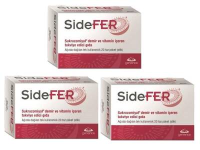 Sidefer Stick- 20 Tek Kullanimlik Toz Paket x 3 Adet