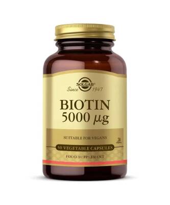 Solgar Biotin 5000 Mcg 50 Kapsül
