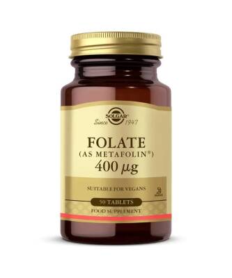 Solgar Folate Metafolin 400 Mcg 50 Tablet