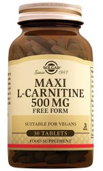 En uygun fiyatlarla Solgar Maxi L-Carnitine 500 Mg 30 Tablet