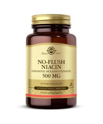 Solgar No Flush Niacin 500 Mg 50 Kapsül