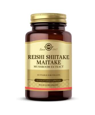 Solgar Reishi Shiitake Maitake Mushroom Extract 50 Kapsül