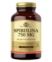Solgar Spirulina 750 mg 80 Kapsül