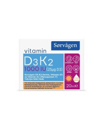 Sorvagen D3K2 Damla 1000 IU 20 ML