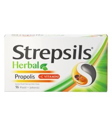 Strepsils Herbal Propolis C Vitamini 16 Pastil
