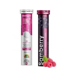 En uygun fiyatlarla Sunlife Bağışıklık Destek Seti - Immuvit 20 Efervesan Tablet + Samberry 20 Efervesan Tablet