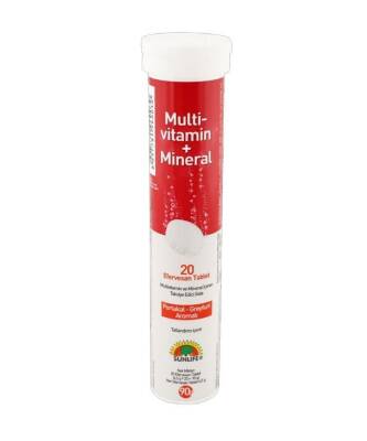 Sunlife Multivitamin Mineral 20 Efervesan Tablet