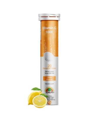 Sunlife Vitamin C 1000 mg 20 Efervesan Tablet