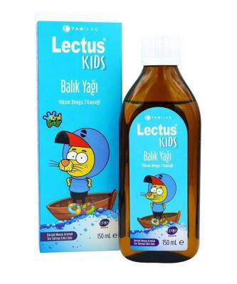 Lectus Kids Kral Şakir Karışık Meyve Aromalı Balık Yağı 150 ML