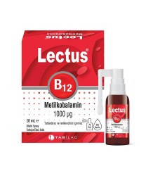 En uygun fiyatlarla Lectus Metilkobalamin 1000 Mcg Dilaltı Sprey 10 ML