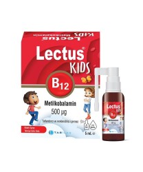 Lectus Metilkobalamin Kids 500 Mcg B12 Dil Altı Sprey 5 ML