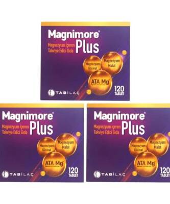 Tab Magnimore Plus 120 Tablet x 3 Adet