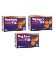 Tab Magnimore Plus Magnezyum İçeren Takviye Edici Gıda 60 Tablet x 3 Adet