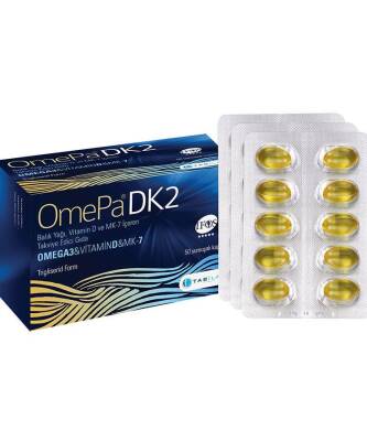 Omepa DK2 Omega 3 & Vitamin D & MK7 50 Kapsül