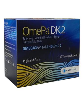 Omepa DK2 Omega 3 & Vitamin D & MK7 100 Kapsül - 1