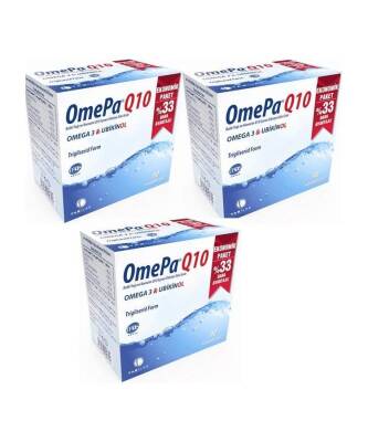 Tab Omepa Q10 Balık Yağı / Omega 3 - Ubikinol 90 Kapsül x 3 ADET