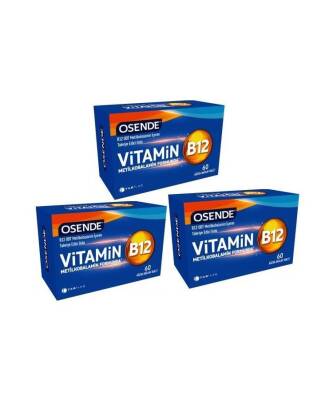 Tab Osende Vitamin B12 60 Dilaltı Tablet x 3 Adet