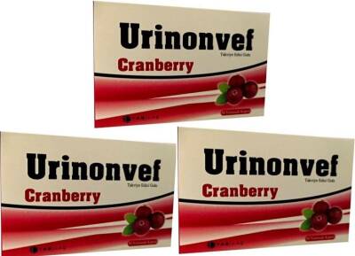 Tab Urınonvef Cranberry 30 Yumuşak Kapsül x 3 Adet
