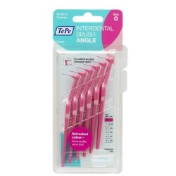 En uygun fiyatlarla Tepe İnterdental Brush Angle Arayüz Firçasi Pembe 0,4 Mm 6'li Paket Size 