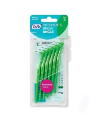En uygun fiyatlarla Tepe İnterdental Brush Angle Arayüz Fırçası Yeşil 0,8 Mm 6'li Paket Size 