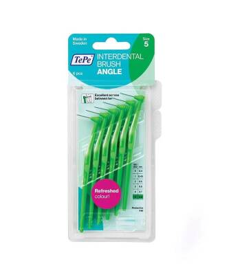Tepe İnterdental Brush Angle Arayüz Fırçası Yeşil 0,8 Mm 6'li Paket Size 
