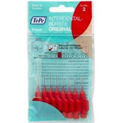 Tepe İnterdental Brush Orginal Diş Arasi Firçasi Kirmizi 0,5 Mm 8'li Paket Size 