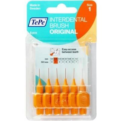 Tepe İnterdental Brush Orginal T181 Blister Arayüz Firçasi Turuncu 0,45 Mm 6'li Paket Size 