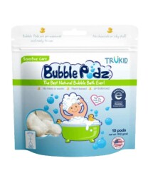 En uygun fiyatlarla Trukid Bubble Podz Sensitive Care Unscented Bubble Bath 10 adet