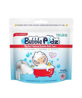 Trukid Bubble Podz Strawberry Scented Bubble Bath Bubbles for All 10 Adet