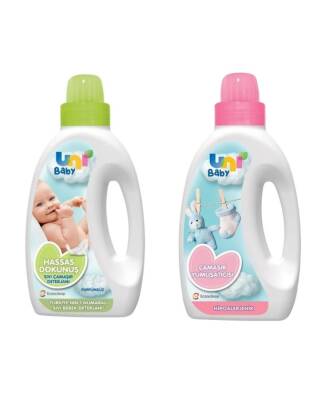 Uni Baby Çamaşır Deterjanı Sensitive 1500ml + Yumuşatıcı 1500ml