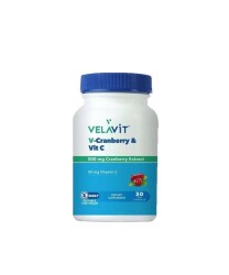 Velavit V-Cranberry Vitamin C 30 Kapsül