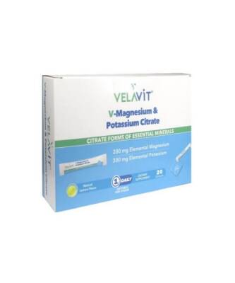 Velavit V-Magnesium Potassium Citrate 20 Toz Poşet