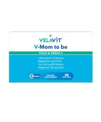 Velavit V-Mom To Be Folat ve Omega3 30 Softgel