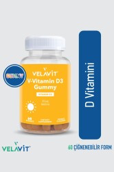 En uygun fiyatlarla Velavit V-Vitamin D3 Gummy 60 Gummies