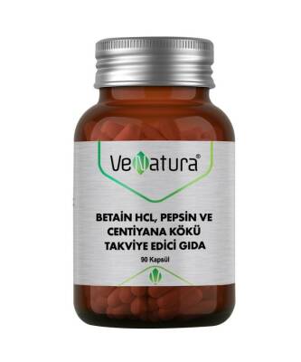 Venatura Betain HCL Pepsin ve Centiyana Kökü 90 Kapsül