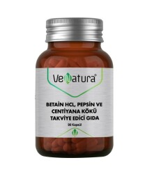 Venatura Betain HCL Pepsin ve Centiyana Kökü 90 Kapsül