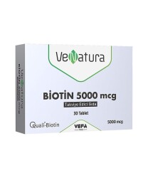 En uygun fiyatlarla Venatura Biotin 5000 Mcg 30 Tablet