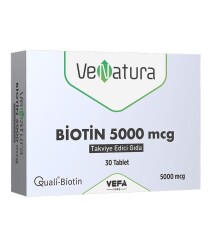 En uygun fiyatlarla Venatura Biotin 5000 Mcg 30 Tablet