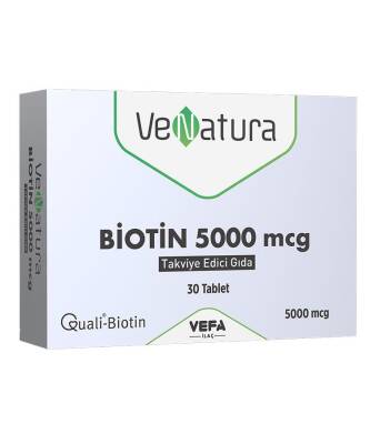 Venatura Biotin 5000 Mcg 30 Tablet